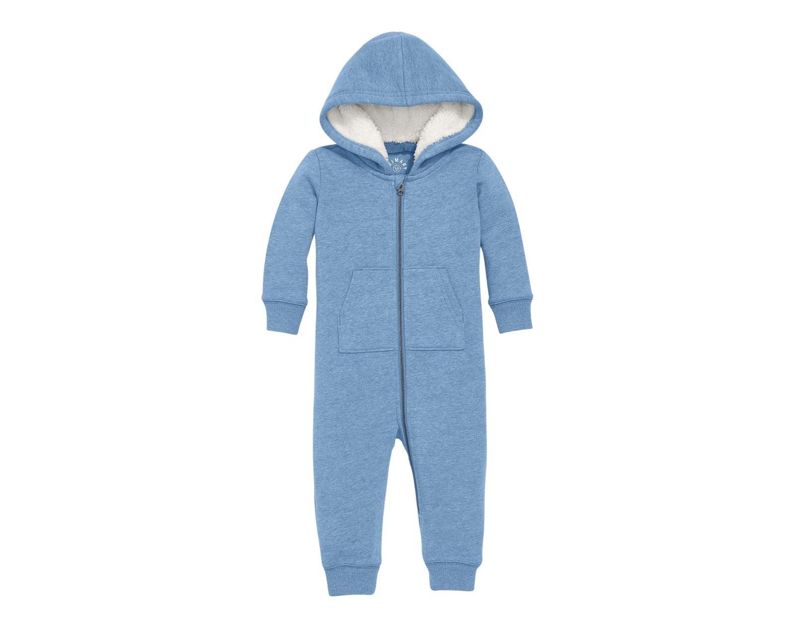 Baby Teddy Fleece-Lined Zip Romper - Image 4