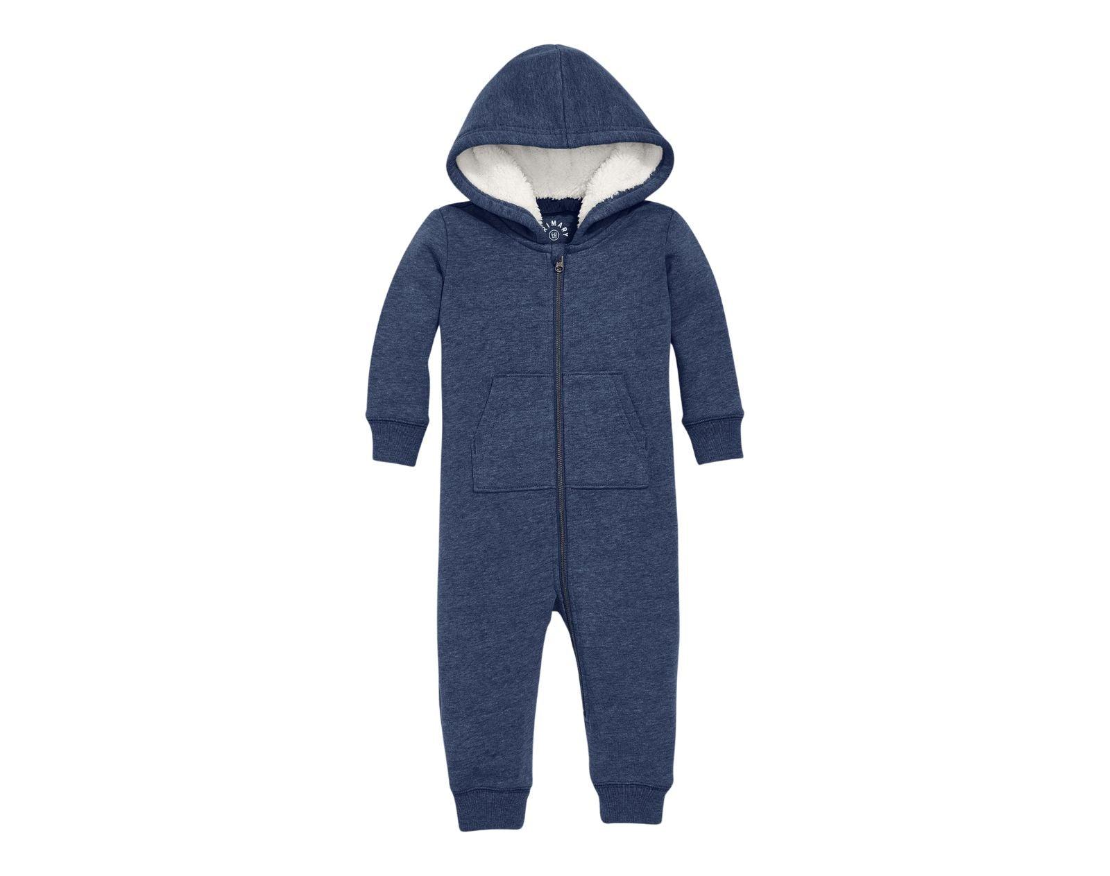Baby Teddy Fleece-Lined Zip Romper - Image 5