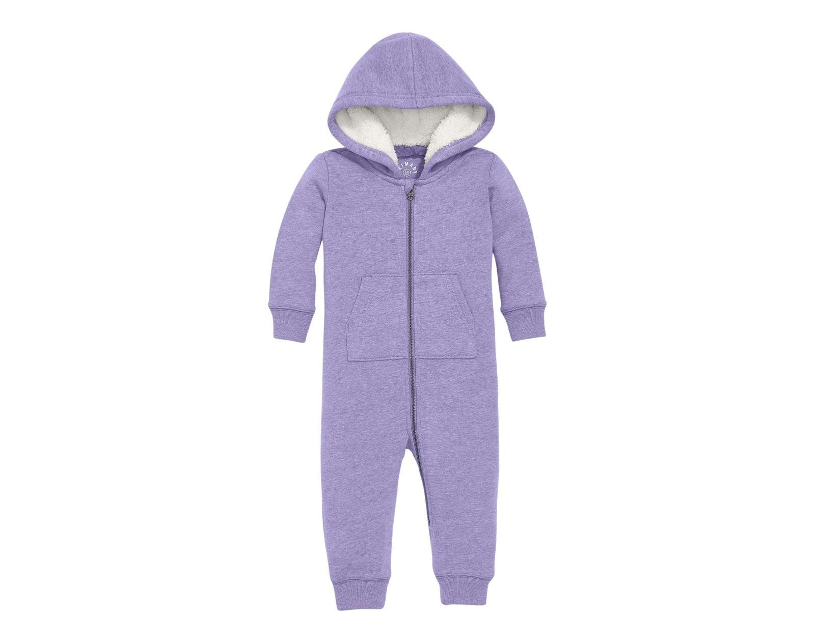 Baby Teddy Fleece-Lined Zip Romper - Image 6